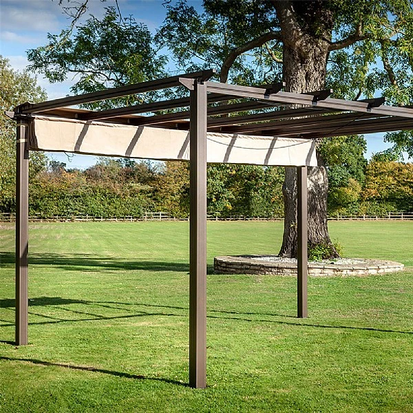 Hartman Roma 3x4m Rectangular Pergola Bronze 2 Hartman Roma 3x4m Rectangular Pergola Bronze - Image 2
