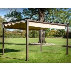 Hartman Roma 3x4m Rectangular Pergola Bronze 5 Hartman Roma 3x4m Rectangular Pergola Bronze -Happy Garden 1016022 2