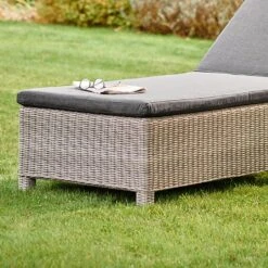 Kettler Palma White Wash Lounger With Cushion -Happy Garden 1105199 2