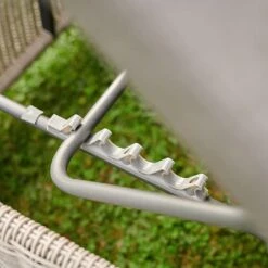 Kettler Palma White Wash Lounger With Cushion -Happy Garden 1105199 3