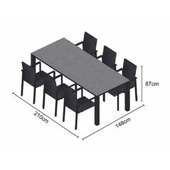 LIFE Sense Concept 6 Seater Dining Set 5 LIFE Sense Concept 6 Seater Dining Set -Happy Garden 1137014 2