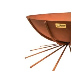 Ivyline Outdoor Metal Dakota Firebowl Rust -Happy Garden 1149589 4