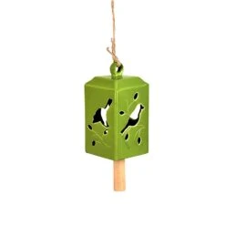 Fallen Fruits Green Ceramic Wind Chime (Assorted Designs) -Happy Garden 1152751 3
