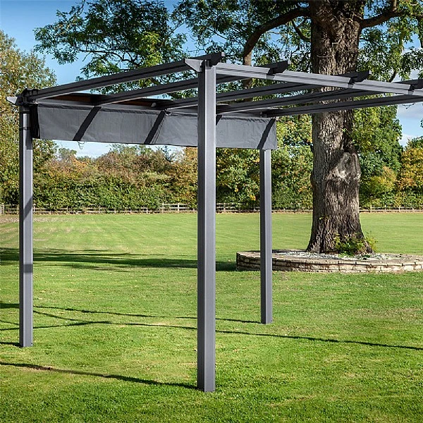 Hartman Roma 3x3m Square Pergola Grey 2 Hartman Roma 3x3m Square Pergola Grey - Image 2