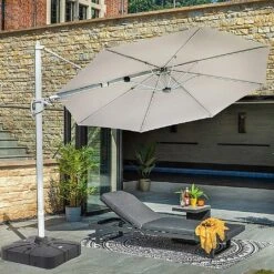 Hartman Pacific 3m Round Cantilever Parasol - Dove