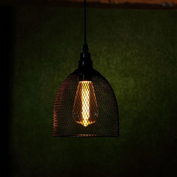 Noma Black Mesh Kate Pendant With Bulb 1 Noma Black Mesh Kate Pendant With Bulb