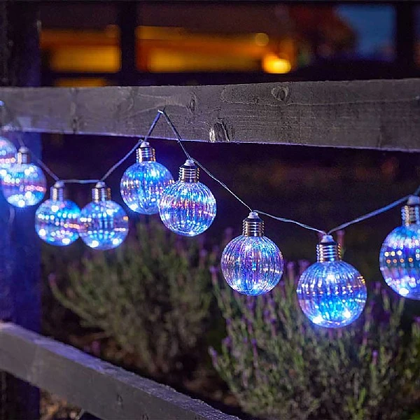 Smart Solar Firefly Opal Orb String Lights - Set Of 10 1 Smart Solar Firefly Opal Orb String Lights - Set Of 10