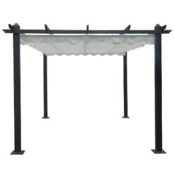 Salamanca 3x4m Grey Gazebo 5 Salamanca 3x4m Grey Gazebo -Happy Garden 1229453 2
