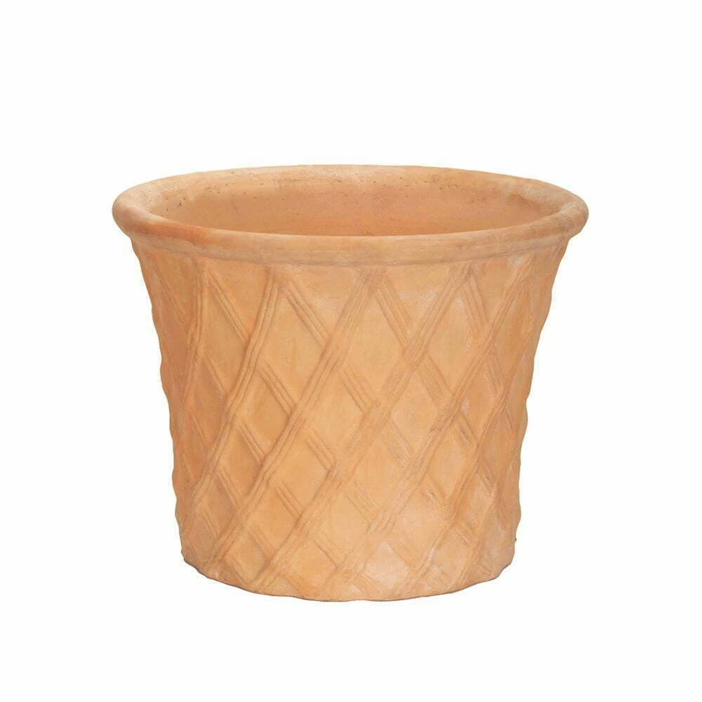 APTA 40cm Terracotta Lattice Cone Planter 1 APTA 40cm Terracotta Lattice Cone Planter
