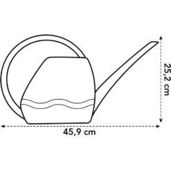 Elho 3.5 Litre Anthracite Aquarius Watering Can 5 Elho 3.5 Litre Anthracite Aquarius Watering Can -Happy Garden 8711904303723 3