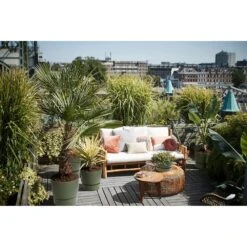 Elho 25cm Leaf Green Greenville Round Planter -Happy Garden 8711904332433 5