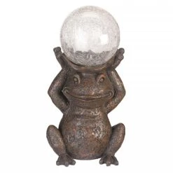 Smart Solar Gazing Frog Statue 7 Smart Solar Gazing Frog Statue -Happy Garden 925289 4