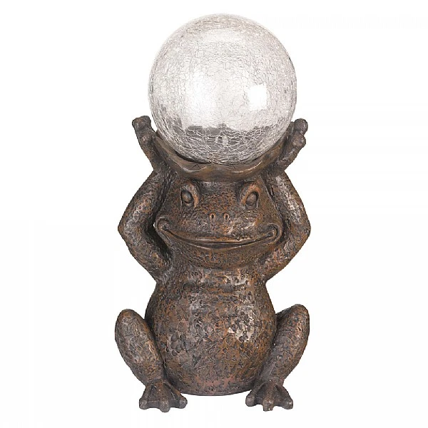 Smart Solar Gazing Frog Statue 4 Smart Solar Gazing Frog Statue - Image 4
