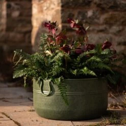Verdigris Plant Bowl/drink Bucket