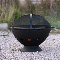 Cast Iron Fire Pit With Grill -Happy Garden pr2000019246 card3 lg