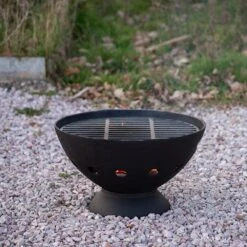 Cast Iron Fire Pit With Grill -Happy Garden pr2000019246 card4 lg