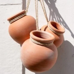 Terracotta Babylon Hanging Pot -Happy Garden pr2000023695 card3 lg
