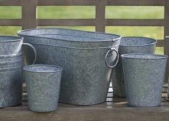 Galvanised Metal Trough -Happy Garden pr2000026345 card4 lg