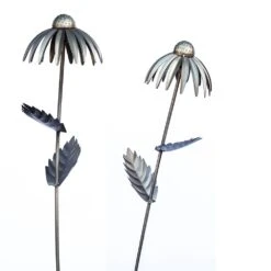 Echinacea Plant Stake - Antique Pewter -Happy Garden pr2000028412 card4 lg