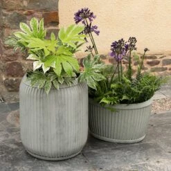 Zinc Dolly Tub Planter -Happy Garden pr2000028721 card6 lg