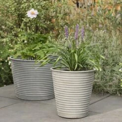 Ribbed Zinc Planter -Happy Garden pr2000028781 card4 lg