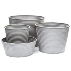 Ribbed Zinc Planter -Happy Garden pr2000028781 card5 lg
