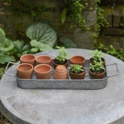 Terracotta Grow Pots - Set Of 10 With Tray -Happy Garden pr2000029288 card3 lg