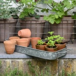 Terracotta Grow Pots - Set Of 10 With Tray -Happy Garden pr2000029288 card5 lg