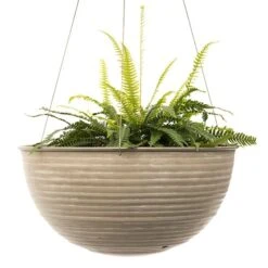 Hanging Aged Ribbed Bowl -Happy Garden pr2000031455 card4 lg