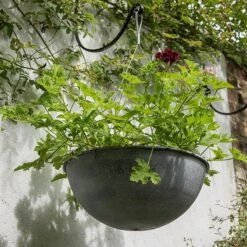 Hanging Bowl - Aged Zinc -Happy Garden pr2000033957 card4 lg