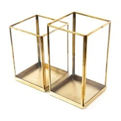 Simple Terrarium / Tealight Holder With Tray Base -Happy Garden pr2000037497 card3 lg