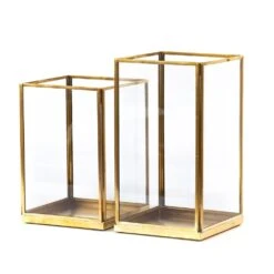 Simple Terrarium / Tealight Holder With Tray Base -Happy Garden pr2000037497 card6 lg