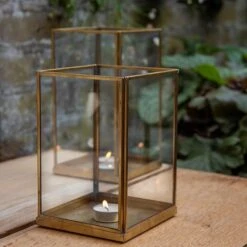 Simple Terrarium / Tealight Holder With Tray Base -Happy Garden pr2000037497 card7 lg