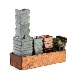 Tall Galvanised Root Trainer Pots - Set Of 6 -Happy Garden pr2000037515 card4 lg