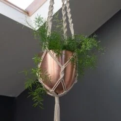 Macrame Hanger With Brushed Copper Pot 7 Macrame Hanger With Brushed Copper Pot -Happy Garden pr2000038572 card3 lg