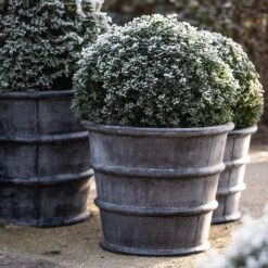 Greystoke Ribbed Planter - Aged Zinc -Happy Garden pr2000046295 card7 lg