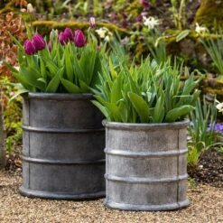Greystoke Barrel Planter 15 Greystoke Barrel Planter -Happy Garden pr2000046297 card6 lg