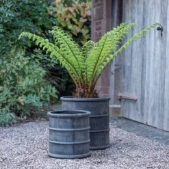 Greystoke Barrel Planter 18 Greystoke Barrel Planter -Happy Garden pr2000046297 card9 lg