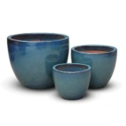 Glazed Terracotta Pot - Reef Blue -Happy Garden pr2000046329 card6 lg