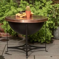Fire Pit/table With Copper Top - Low -Happy Garden pr2000046896 card7 lg