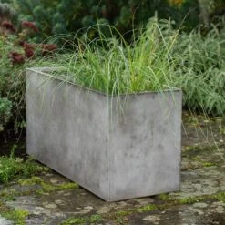Rectangular Terrace Planter - Weathered Cement -Happy Garden pr2000048710 card4 lg