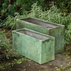Rectangular Terrace Planter - Verdigris -Happy Garden pr2000048712 card3 lg