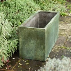 Rectangular Terrace Planter - Verdigris -Happy Garden pr2000048712 card6 lg