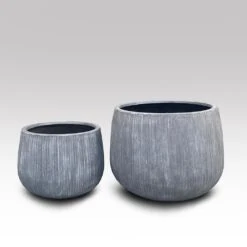Ripple Bowl Planter - Ash Grey -Happy Garden pr2000048719 card4 lg