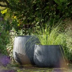 Ripple Bowl Planter - Ash Grey -Happy Garden pr2000048719 card7 lg