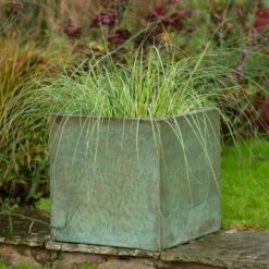 Square Terrace Planter - Verdigris -Happy Garden pr2000048721 card3 lg