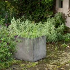 Square Terrace Planter - Weathered Cement -Happy Garden pr2000048722 card7 lg