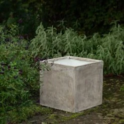 Square Terrace Planter - Weathered Cream -Happy Garden pr2000048723 card7 lg