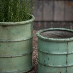 Greenwich Barrel Planter - Verdigris -Happy Garden pr2000048731 card10 lg