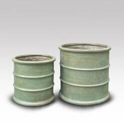 Greenwich Barrel Planter - Verdigris -Happy Garden pr2000048731 card5 lg